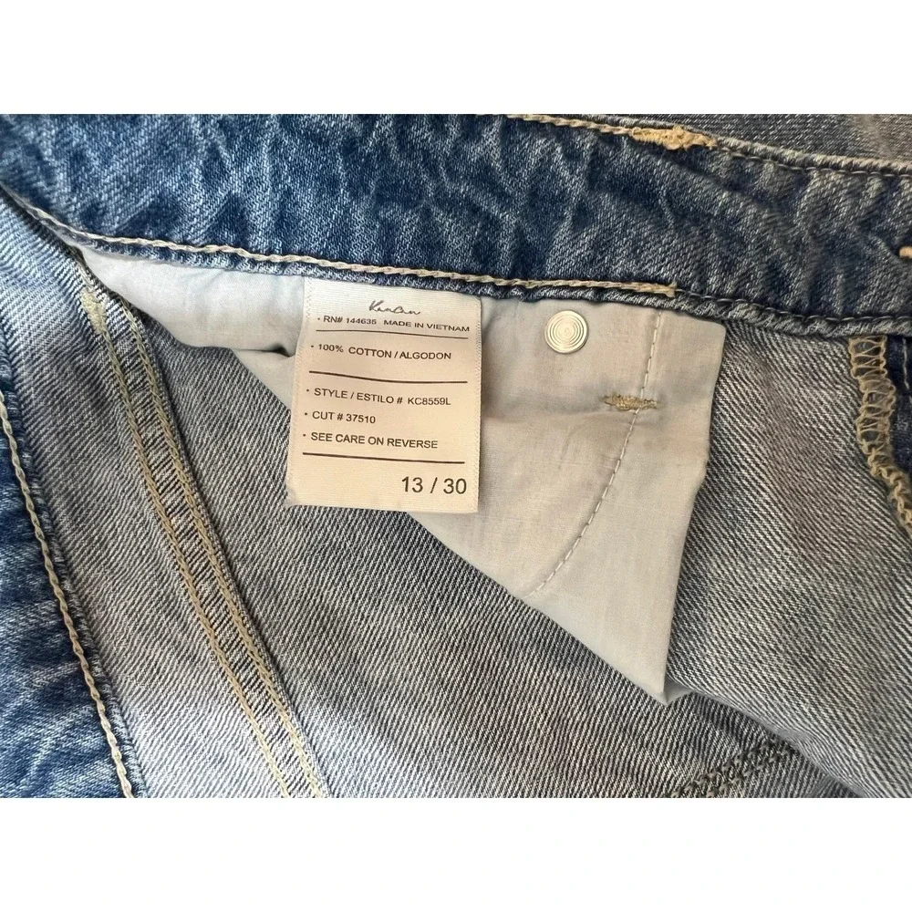 Women's Distressed‎ Frayed Hem Ankle Skinny Jeans 13/30 (inseam 27.5 waist 17.5)